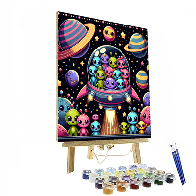 Magical Space Voyage DIY Paint By Numbers