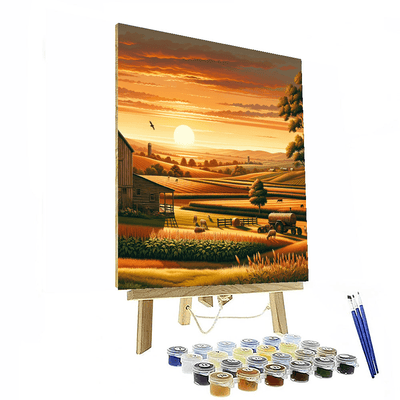 Rural Sunset Harmony Paint By Number