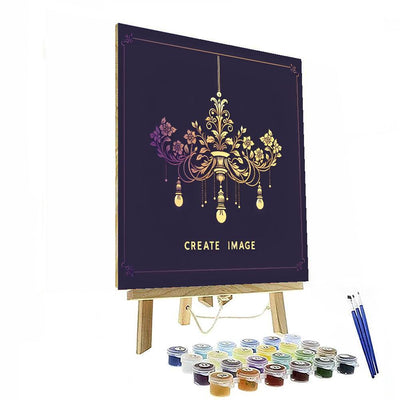 Twilight Bloom Chandelier Paint By Number