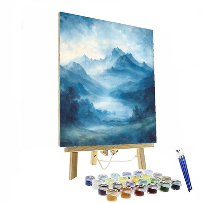 J.M.W. Turner Inspired Misty Mountains  Paint By Numbers Art