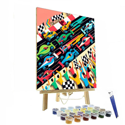 Racing Car Adventure Paint By Numbers