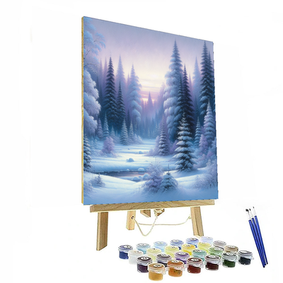 Frosty Snowy Nights Paint By Color