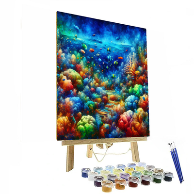 Vibrant Coral Reef Expedition Paint By Numbers Art