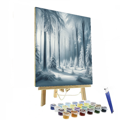 Winter Forest Tranquility Painting By Numbers Kit