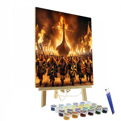 Up Helly Aa Fire Festival - Lerwick Painting By Numbers Kit