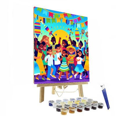 Joyful Fiesta Celebration Painting Number Kit