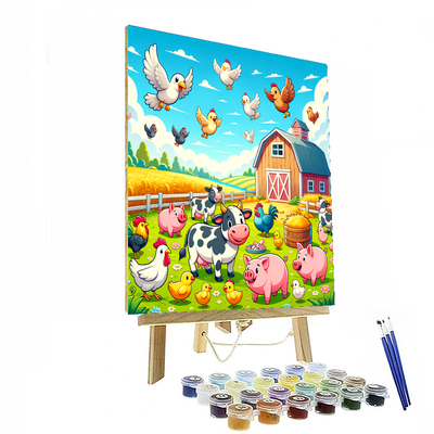 Fun Farmyard Friends Paint By Numbers Kits