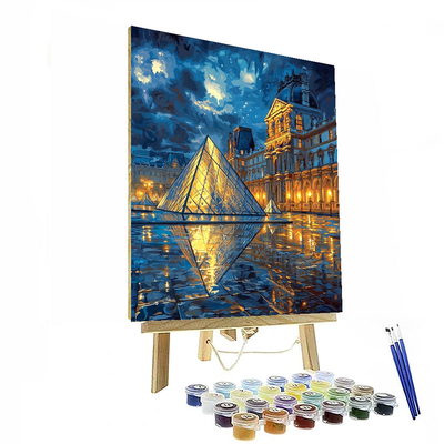 The Louvre Pyramid Painting By Numbers Kit