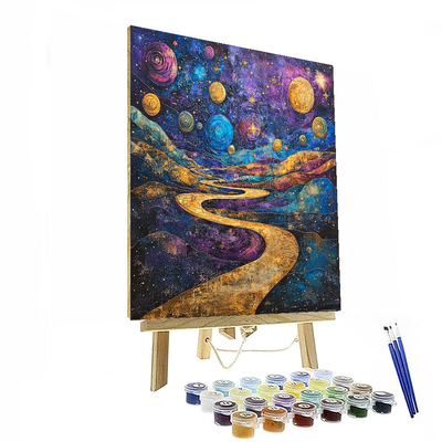 Salvador Dali Inspired Celestial Wonders Of The Cosmos  Paint By Numbers Art