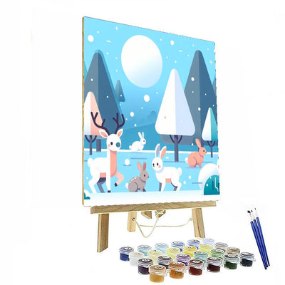 Snowy Forest Number Painting