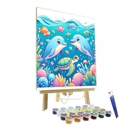 Gentle Giants Of The Sea Painting By Numbers Kit