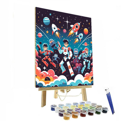 Galactic Star Battle DIY Paint By Numbers