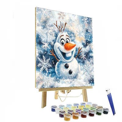 Olaf's Icy Fun - Disney Inspired Number Painting