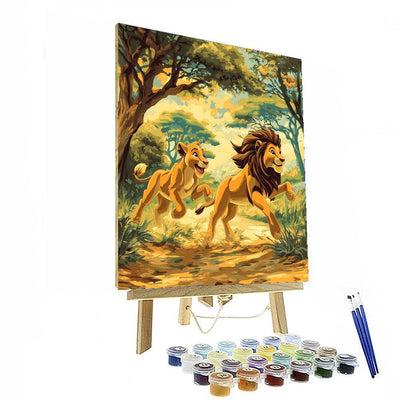 Lion King Safari Expedition - Disney Inspired DIY Paint By Numbers