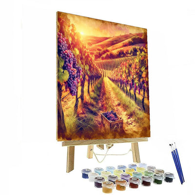 Rustic Vineyard Stroll Painting By Numbers Kit