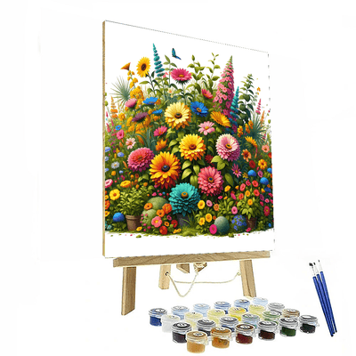 Joyful Garden Blooms Paint By Numbers