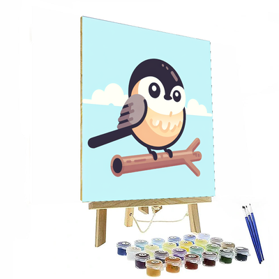 Chirpy Chickadees Number Painting