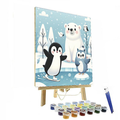 Winter Critters Paint By Numbers Art