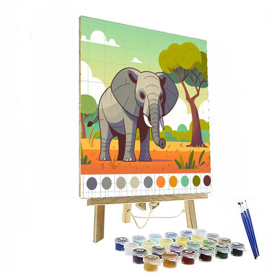 Wise Elephant Journey Paint By Color