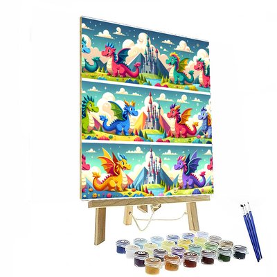 Enchanted Dragonland Painting By Numbers Kit