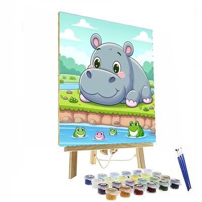 Gentle Giant Hippopotamus Paint By Numbers Kits