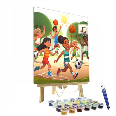 Sports Day Extravaganza Numbered Painting Kits