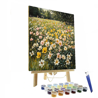 John Singer Sargent Inspired Peaceful Meadow Afternoon  Paint By Color