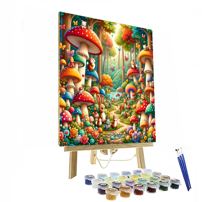 Enchanting Mushroom Forest Paint By Numbers Kits