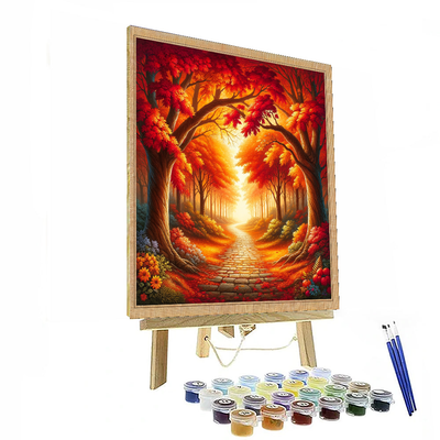 Enchanting Autumn Path DIY Paint By Numbers