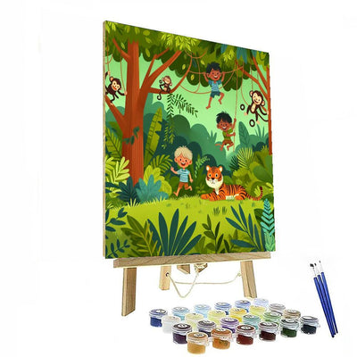 Wild Jungle Rumble Number Painting