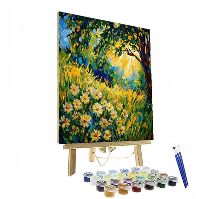 Vincent Van Gogh Inspired Serene Sunlit Meadow  Paint By Numbers Kits