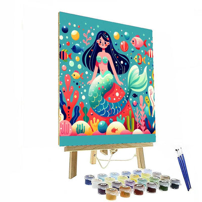 Whimsical Mermaid Paint By Numbers Art