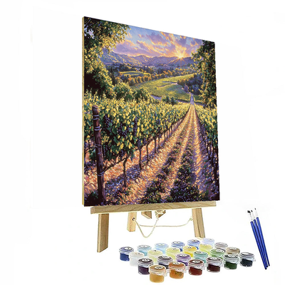 Pierre-Auguste Renoir Inspired Lush Vineyard Retreat  Paint By Color