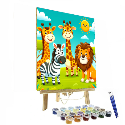 Exploring The Wild Safari Painting By Numbers Kit