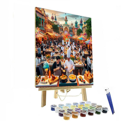 Walt Disney World Food & Wine Festival - Usa Painting By Numbers Kit