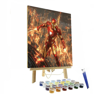 Marvel's Avengers Assemble With Iron Man - Disney Inspired Paint By Number