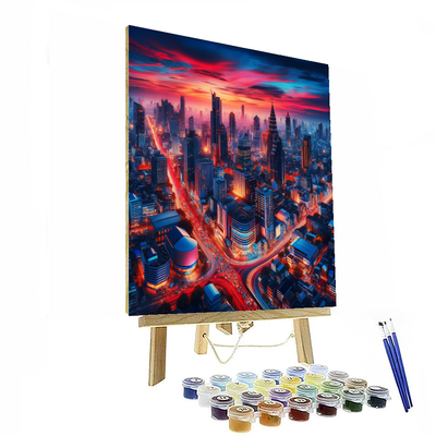 Dynamic City Vibes Painting Number Kit