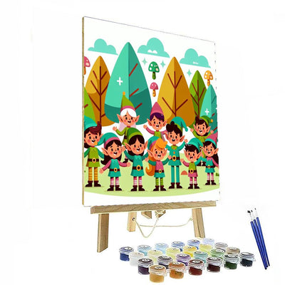 Woodland Elf Party Numbered Painting Kits