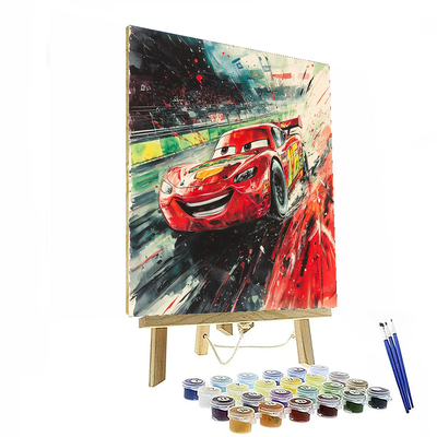 Lightning's Speedy Race - Disney Inspired Numbered Painting Kits