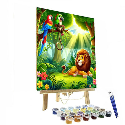 Wild Adventures In The Jungle Numbered Painting Kits