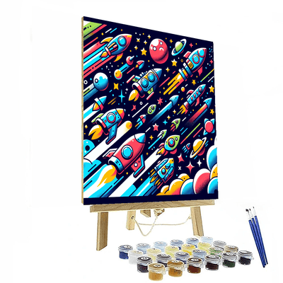 Rocket Race Painting By Numbers Kit