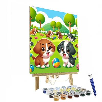 Puppy Playground Numbered Painting Kits