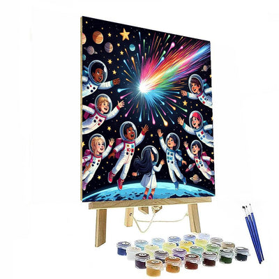 Cosmic Comet Adventure Paint By Color