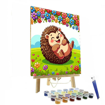 Giggling Hedgehog DIY Paint By Numbers