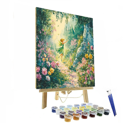 Tinker Bell's Garden Party - Disney Inspired Painting By Numbers Kit