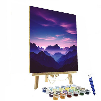 Twilight Mountain Mirage Paint By Numbers Kits