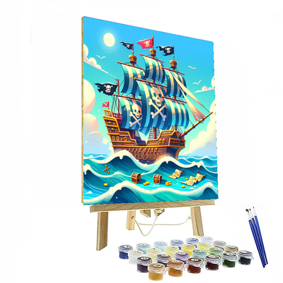 Sailing Pirate Voyage Number Painting