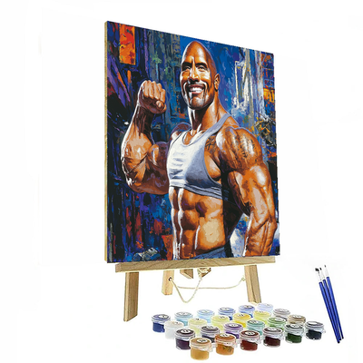 Dwayne Johnson: The Rock’s Journey To Cinematic Greatness Painting Number Kit