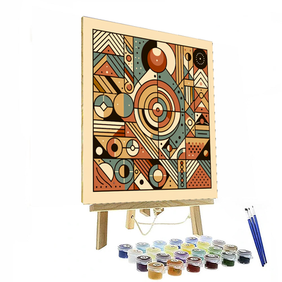 Bohemian Geometric Wonder Painting By Numbers Kit