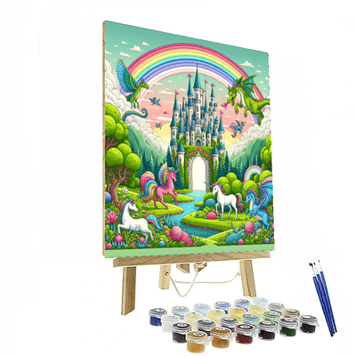 Creative Fairytale Castle Painting By Numbers Kit